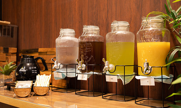 ソフトドリンク、お菓子